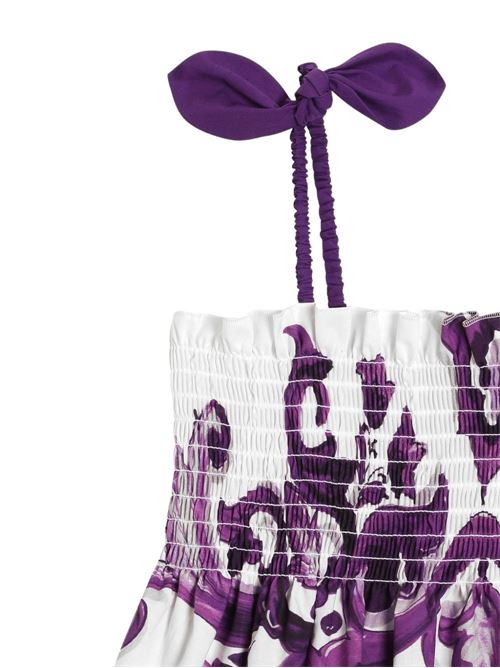 Abito bambina maioliche viola Dolce & Gabbana Kids | L54DE0HH5ENIP3TN